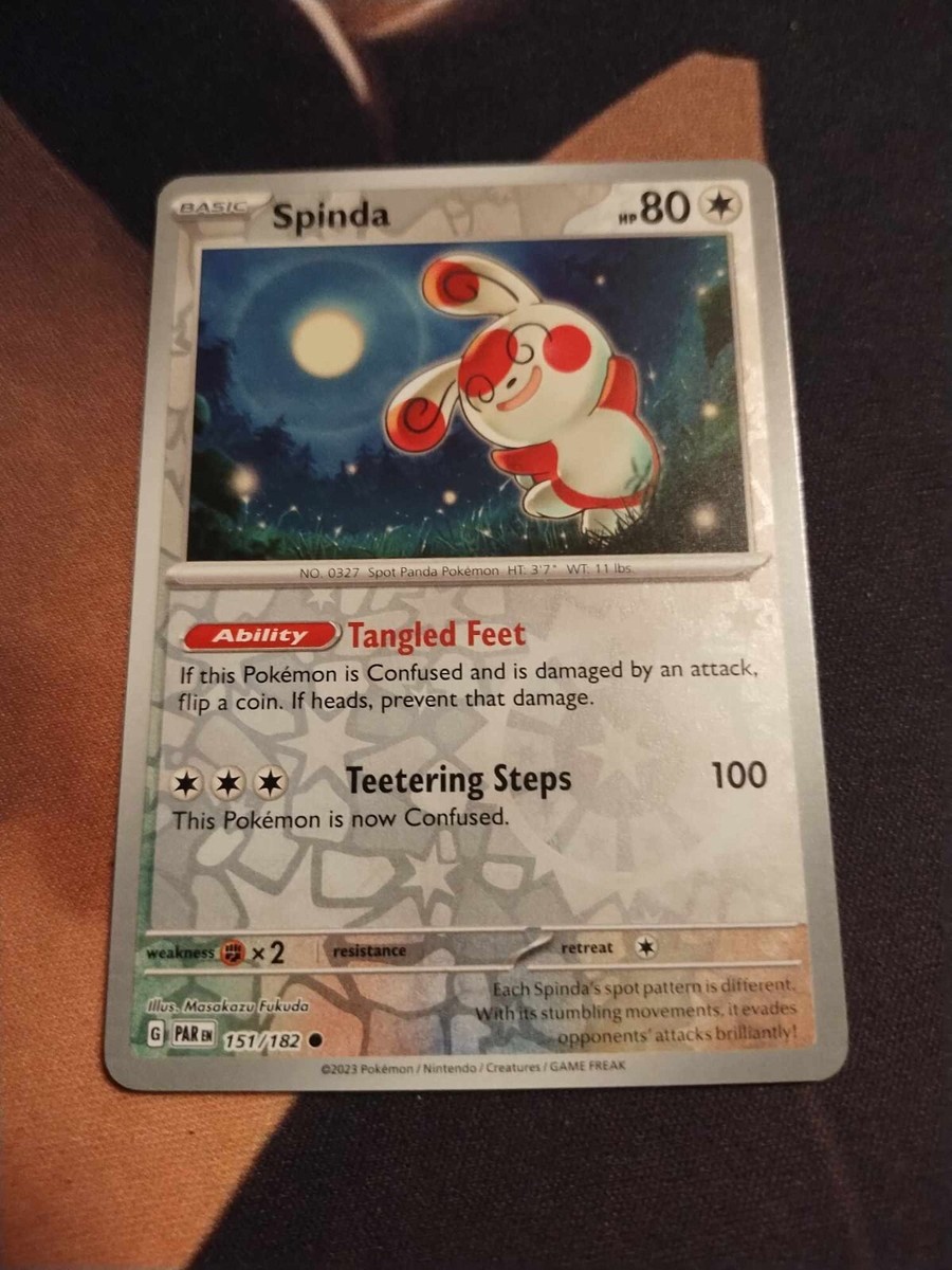 Pokémon TCG Spinda Paradox Rift 151/182 Reverse Holo Common-NM | eBay