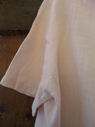 Zanzea cotton tunic top XL pastel peach pink lightweighl loose tie front 16 / 18 - Picture 4 of 7