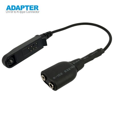 Radio Baofeng UV-9R Plus Talkie-Walkie Adapter Cable to K 2 Pin for UV-5R BF888s