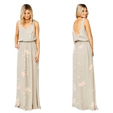 Show me your MUMU Kendall Maxi dress wedding bridesmaid XXS NEW Lily Showers