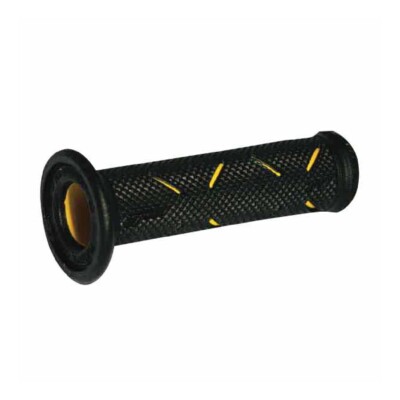 Progrip Manopole Moto strada universali Forate 717 Dual Density Giallo