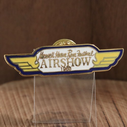 Maxwell House Rose Festival Airshow 1988 Wings Lapel Pin Hillsboro, Oregon Gold - Picture 3 of 5