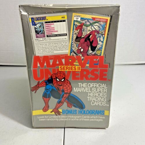 Impel 1991 Marvel Universe Trading Cards Series 2 Factory Sealed Box of 36 Packs - Picture 1 of 12