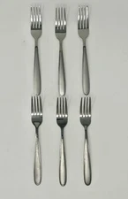 Oneida Jordan Set of 6 Salad Forks 7 1/4"