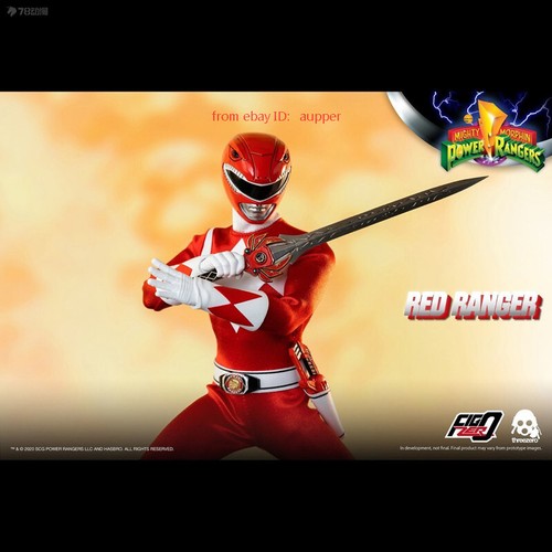 Figura de acción Threezero 3a Power Rangers Figzero Series Red Ranger 1/6 juguete nuevo - Imagen 8 de 9