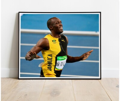 Usain Bolt Foto als King Size Poster - 30''x24''  