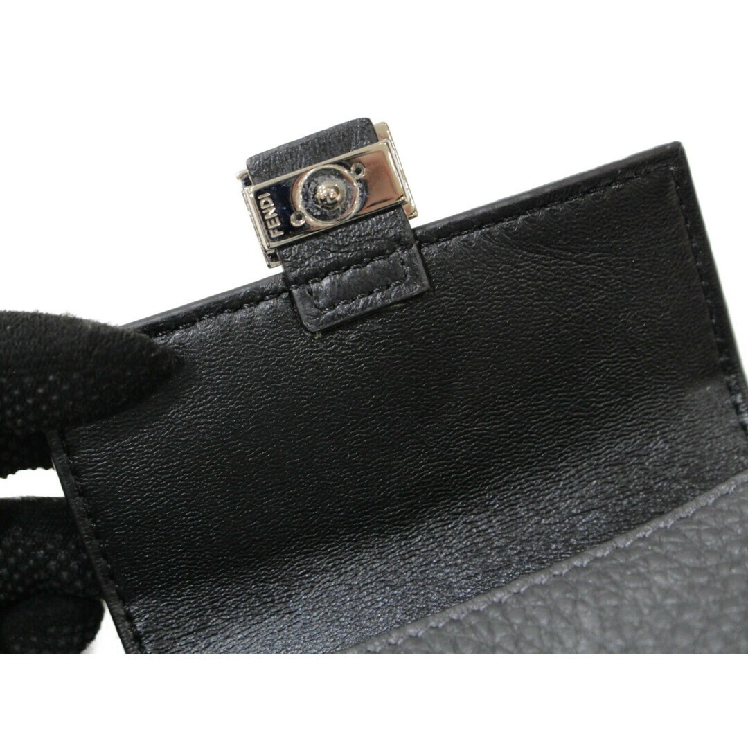 ブラウンナッパミニポーチ FENDI Nano Baguette Mini Pouch Back Charm West Belt Pouch