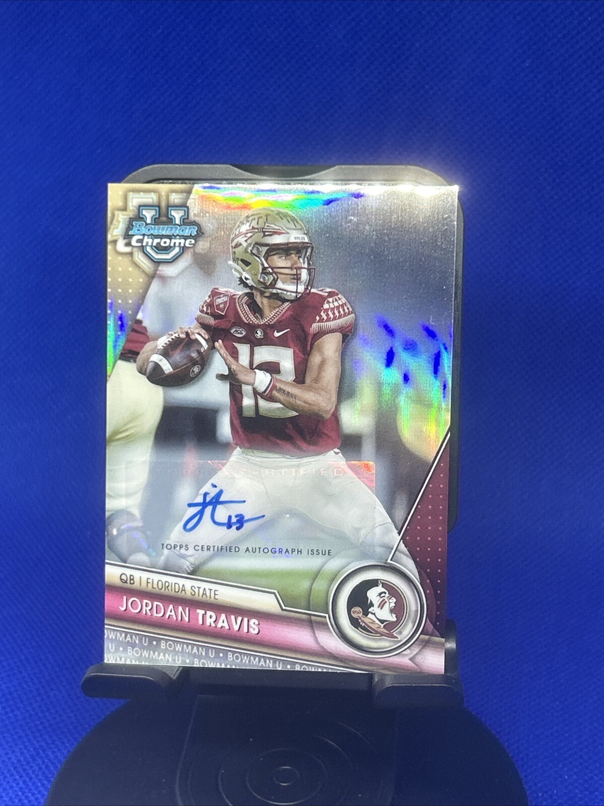 2023 Bowman University Chrome Prospect Refractor /499 Jordan Travis #66 Auto