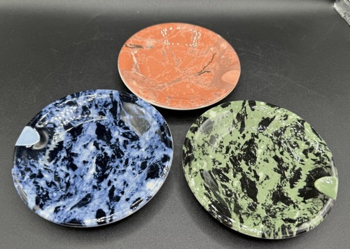 Villeroy & Boch Marble Pattern Small Trinket Trays Dishes Multicolor Set Of 3