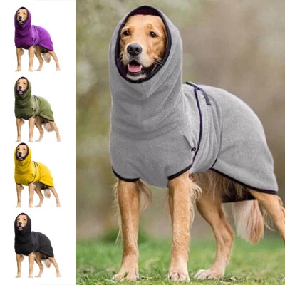 Dog Bathrobe Towel Bath Robe Pet Super Absorbent Drying Coat Thermal Clothin