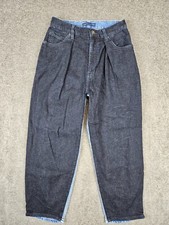 Levi's Made  Crafted Barrel Trousers Jeans Womens 24 25x24 Two-Tone Blue