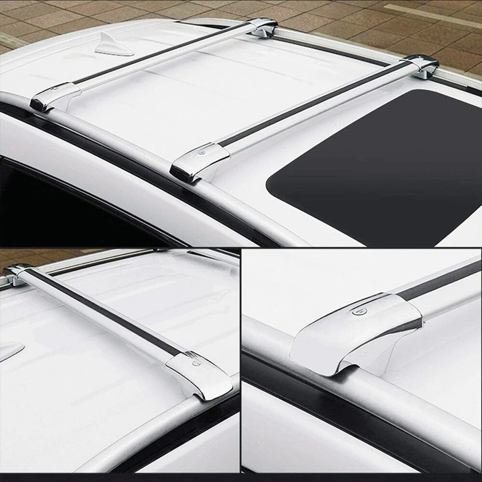 2PCS fit for Land Rover Freelander 2 LR2 2006-2016 lock Roof Rail Rack Crossbar - Image 3 of 4