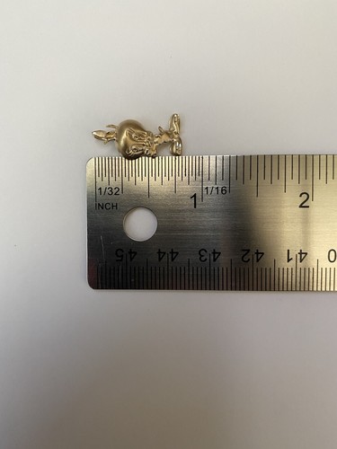 "Colgante de pájaro tweety de oro amarillo liso de 14 K, dije---W: 3/8""---L: 3/4" - Imagen 6 de 8