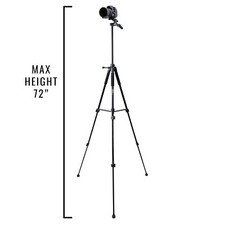 Ultimaxx 72" Quick Release Swivel Non Slip Rubber Feet Professional Tripod