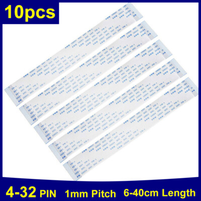 1mm Pitch FFC FPC Flachbandkabel Flat Kabel 4 6 8 10 12 - 40 Polig 10Stück