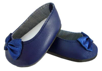 blue flat pumps