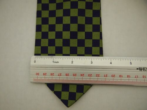 Brooks Brothers Makers Mens Necktie Tie Purple Green Checkered 57" Career - Picture 4 of 4