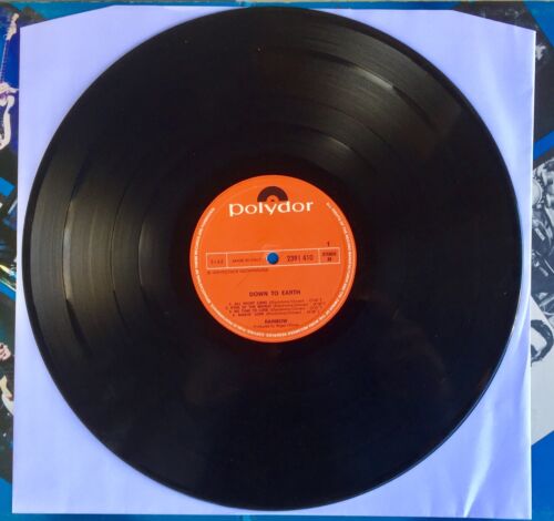 RAINBOW DOWN TO EARTH LP POLYDOR - Picture 3 of 3