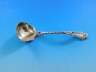 Poppy by Gorham Sterling Silver Mayonnaise Ladle Goldwashed Fluted 5 3/8"