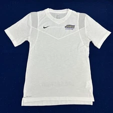 James Madison Dukes Shirt Women's M White Nike Short Sleeve JMU Lacrosse