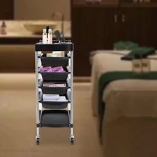 Salon Trolley Drawer Hairdressing Tool Shelf Cart  Multi-Functional + 4 Wheels