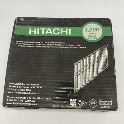 Hitachi Metabo 21*Framing Nail Bright Ring Shank Plastic Strip  Round Head