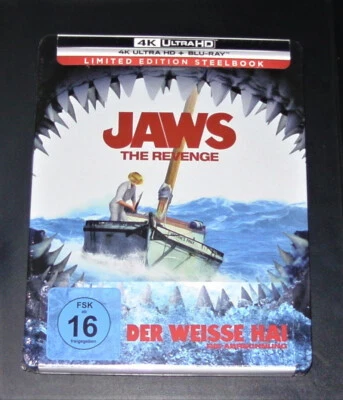 DER WEISSE HAI 4 DIE ABRECHNUNG LIMITIERTE STEELBOOK 4K BLU RAY +BLU RAY NEU OVP - Bild 1 von 4