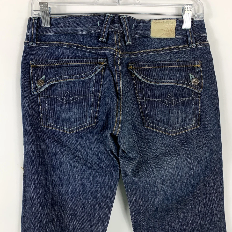 Jeans Agave Néctar Talla 26 Sexy Acampanados Tiro Medio Azul Lavado Mediano Denim Elástico EE. UU. Foto 4 de 4