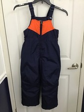ZeroXPosur Unisex Kid's Blue Orange Bib Snowpants L/7