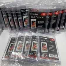Ultra Pro One-Touch Magnetic Card Holder 35pt Point UV Protection - Lot of 15