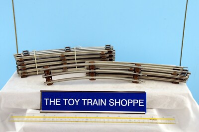 LIONEL65113 O-27 GAUGE 54'' CURVE TRACK W BROWN TIES-LOT OF 16 PCS (CIRCLE). NEW.