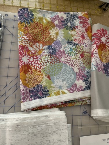 "DOODLE BLOSSOMS" QUILT KIT 82.5 X 103.5 QUILT TOP - Picture 5 of 11