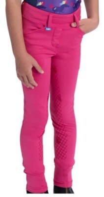 ROMFH Scarlett Kids Full Grip Pull On Tight PREPPY PINK SIZE 4 EQUESTRIAN