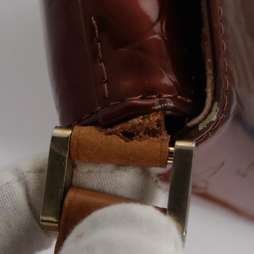 Auténtico bolso de calle Louis Vuitton con monograma Vernis Thompson bronce M91124 LV 115834 - Imagen 8 de 20