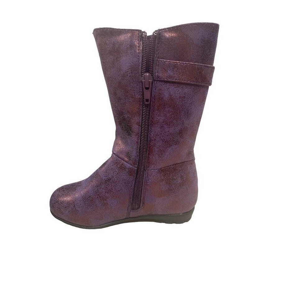 Kenneth Cole Reaction 女孩紫色 Elsa 花靴 9 — 第 3/3 张图片