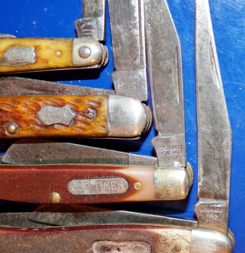 Parts Lot of Four Pocket Knives - Cattaraugus, Old Timer, Schrade & Kutmaster - Picture 4 of 9