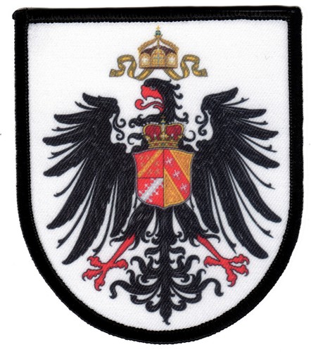 ELSASS-LOTARYNGIA HERB "Naszywka" Strasburg/Metz/Colmar/Hagenau/Deutschl. - Zdjęcie 1 z 2