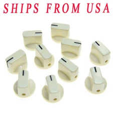 KAISH 10xGuitar AMP Effect Pedal Knobs Davies 1510 Style Pointer Knob Aged White