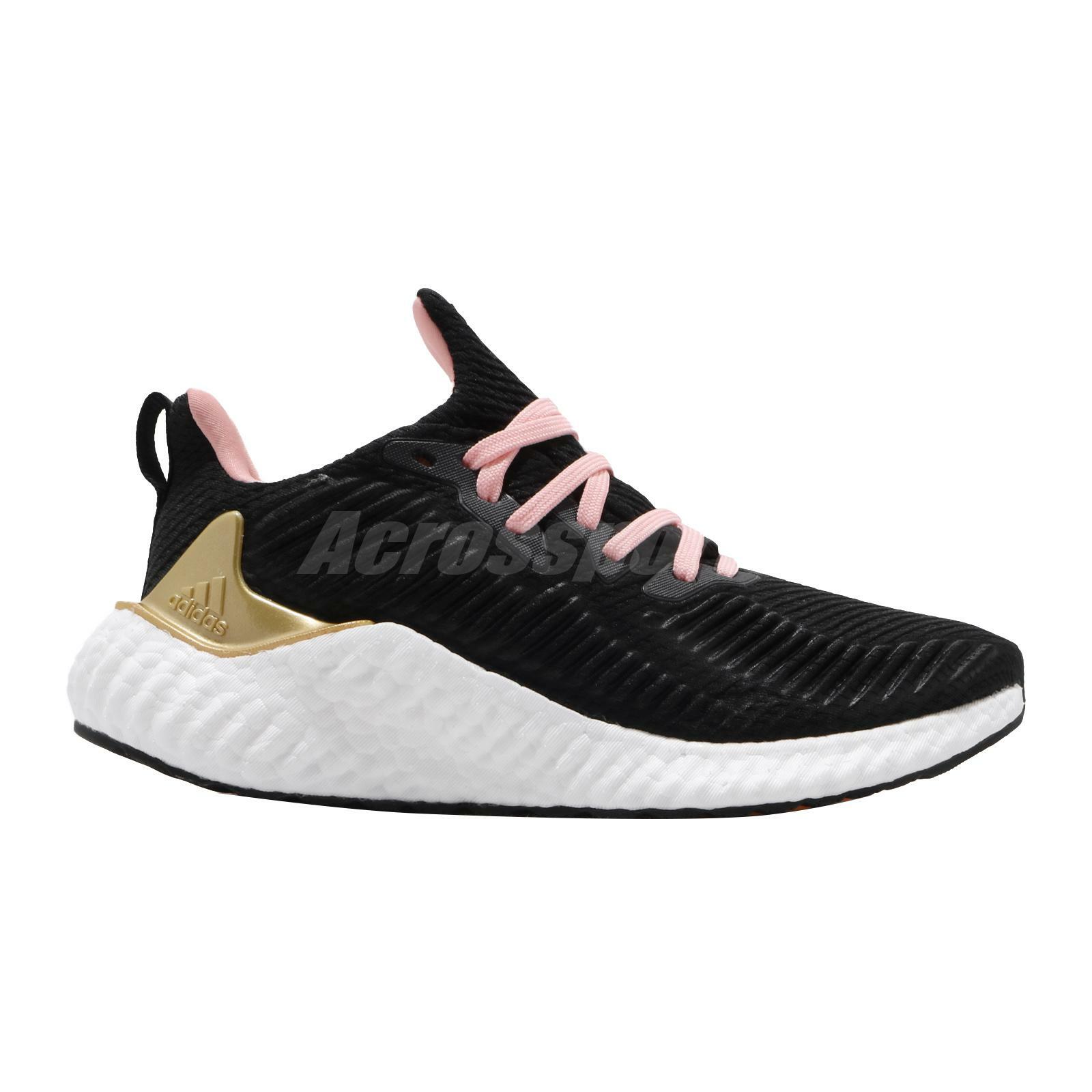 adidas AlphaBOOST W Black Gold Glory Pink White Women Running Shoes EG1431  | eBay