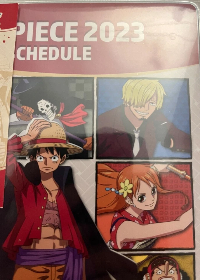 ONE PIECE A6 2023 Diary Planner Schedule Book Japan RED - Image 2 of 4