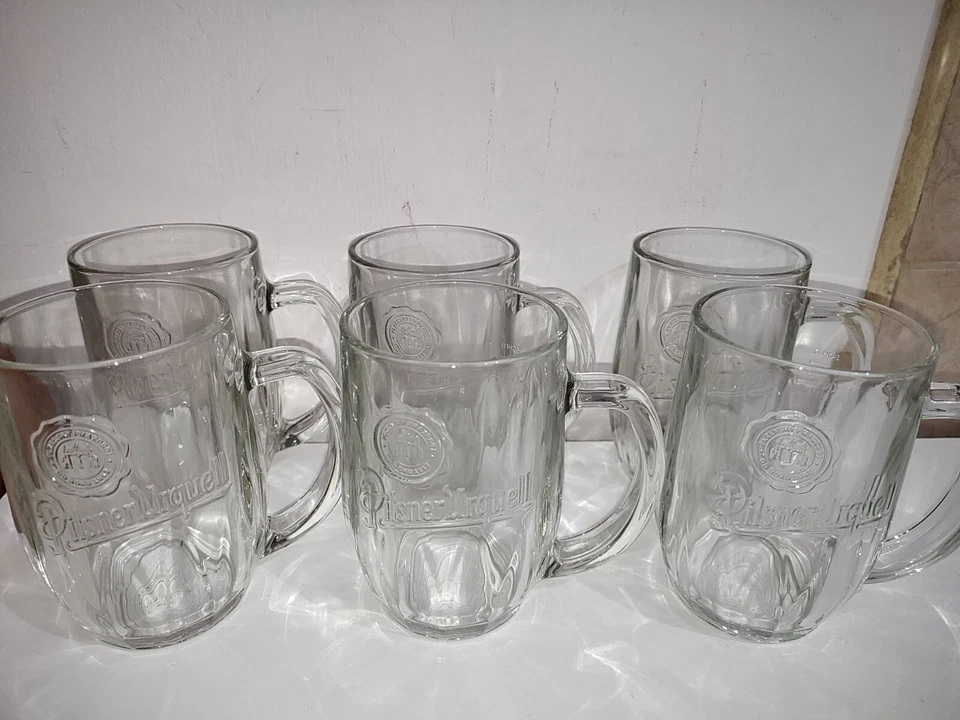 Birra Pilsner set 6 boccali in vetro 0,3cl nuovi con scatola - Immagine 2 di 4