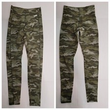 Victorias Secret Pink Active Leggings Womens Small High Rise Compression Camo
