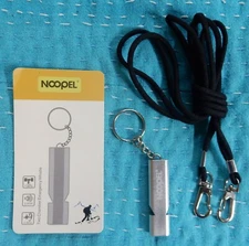Noopel High-frequency Emergency Survival Whistle w/ Keychain & Lanyard