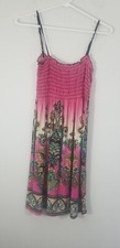 Lipstick Paisley Print Bohemian Island Dress. Stretchy Material. Size Small.