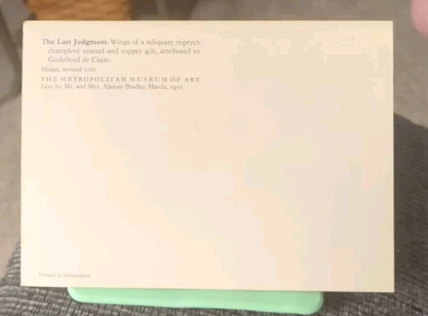 Postcard - The Last Judgment - Unposted  - Image 2 of 2