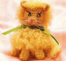 PRETTY Fluffy Feline Cat/Toy/ Crochet Pattern INSTRUCTIONS ONLY