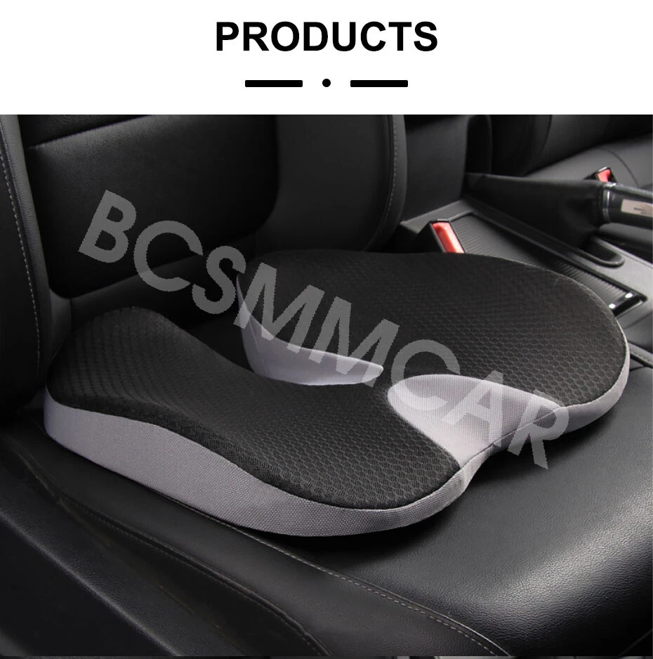 Accesorios de coche Cojín de asiento Silla de oficina Cojín elevador Protector de espuma viscoelástica 1 pieza Foto 3 de 4