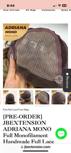 Italian Wig Maker 100% Hand Tied Synthetic Beach wave Blonde Rooted Wig - Picture 7 of 9