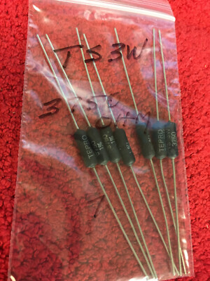 TS 3W TEPRO 1% RESISTORS 3750 OHM 3 WATT 7 PCS NOS
