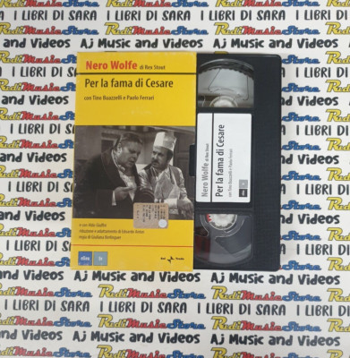 VHS Karton SCHWARZ WOLF VON REX STOUT FÜR CAESARS RUHM 2002 ELLEU (FP2)